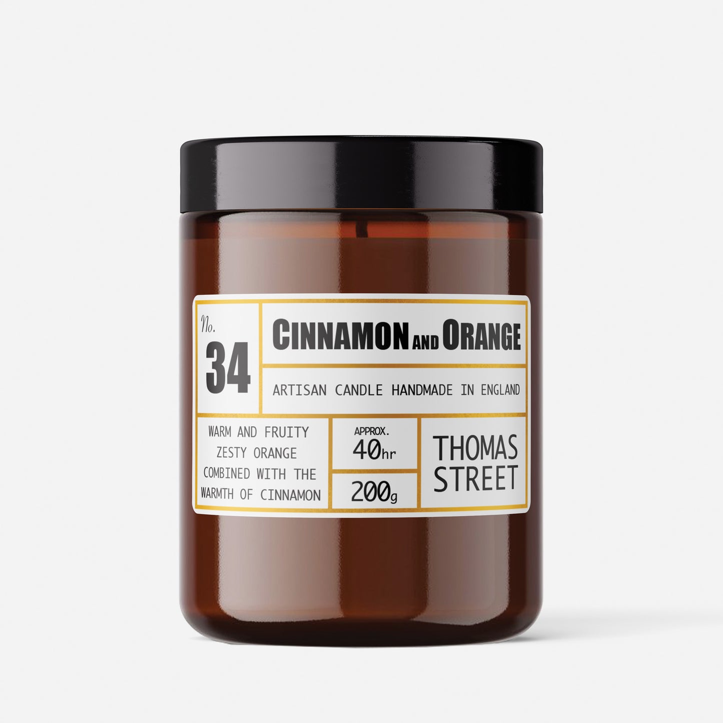 Cinnamon & Orange Candle (No.34)