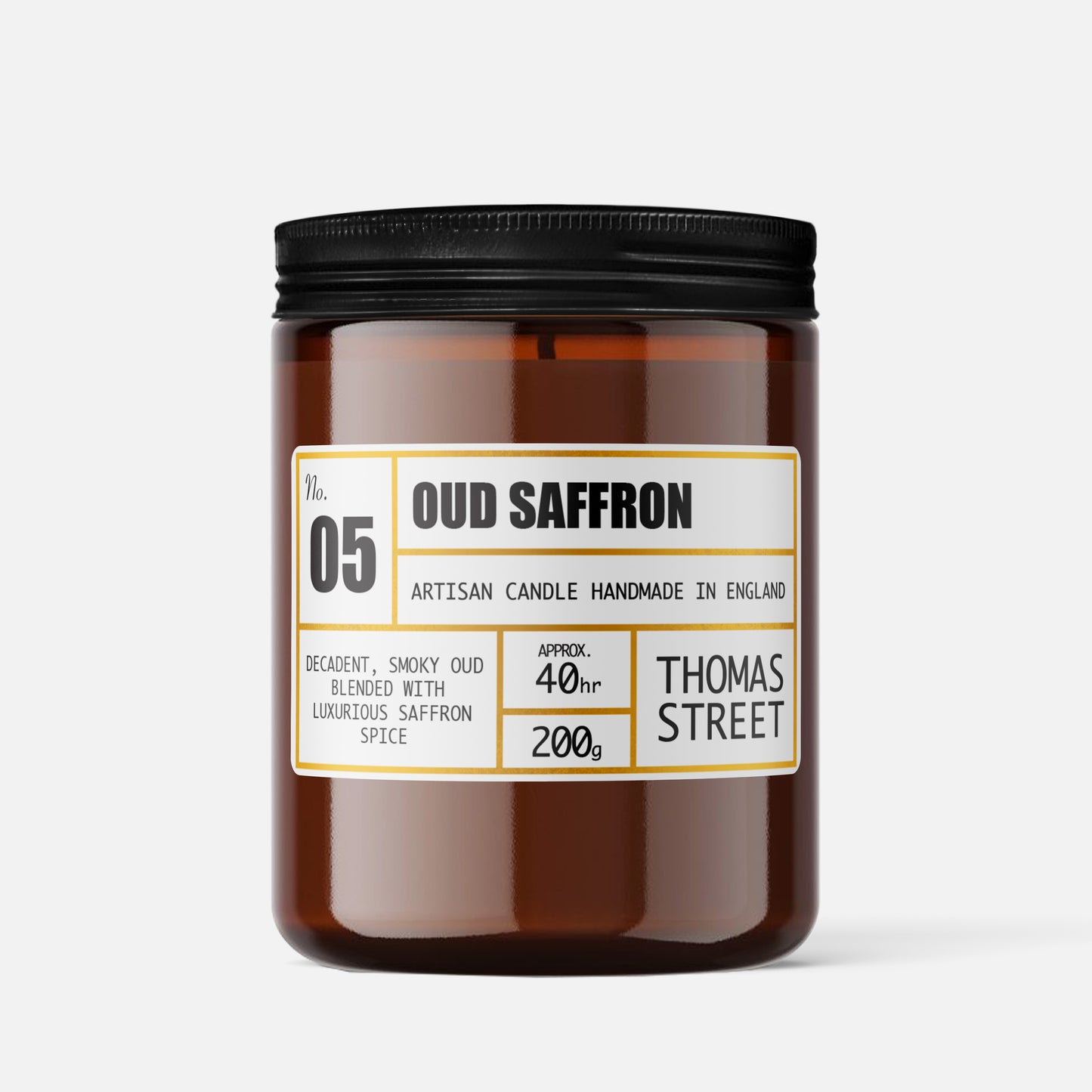 Oud Saffron Candle (No.05)