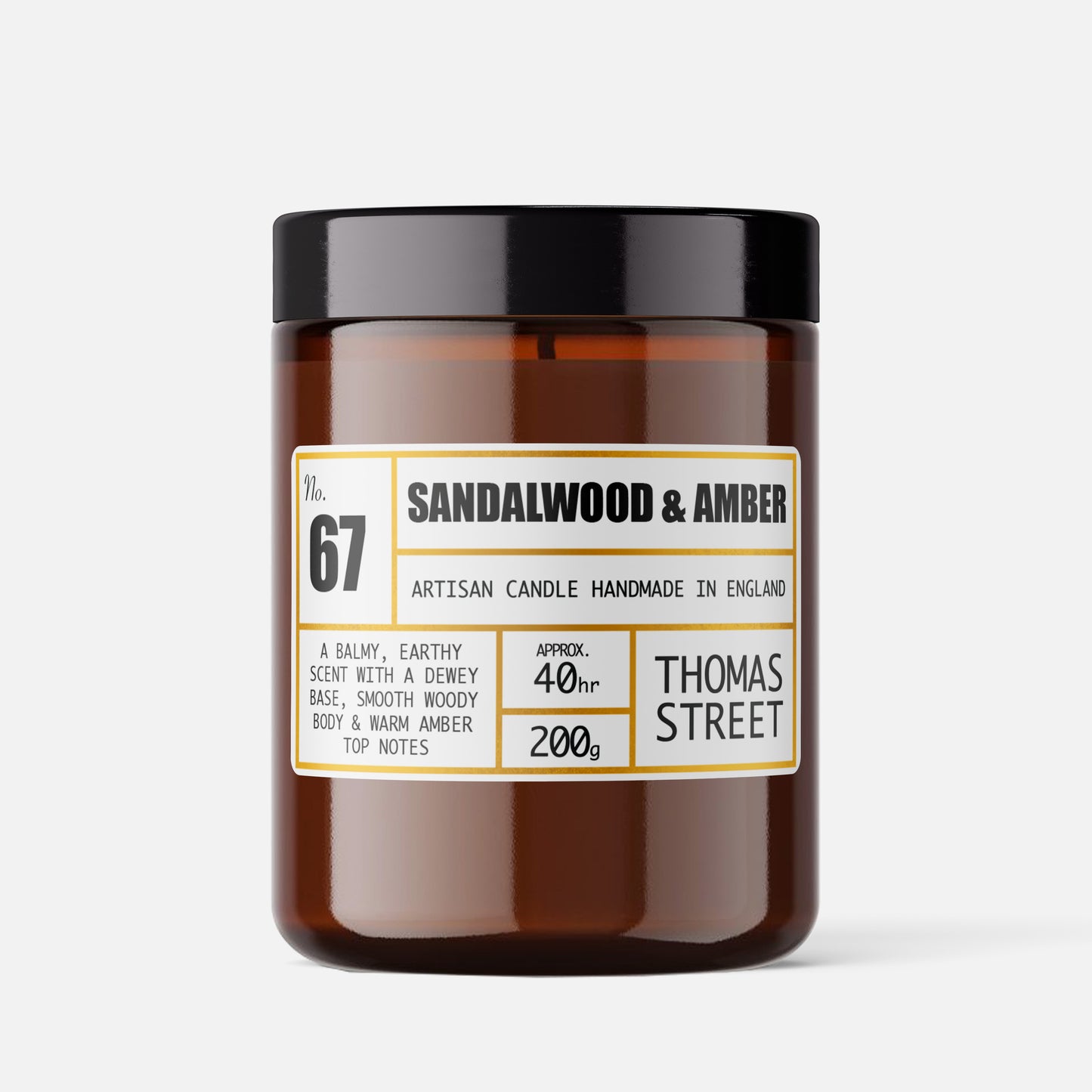 Sandalwood & Amber Candle (No.67)