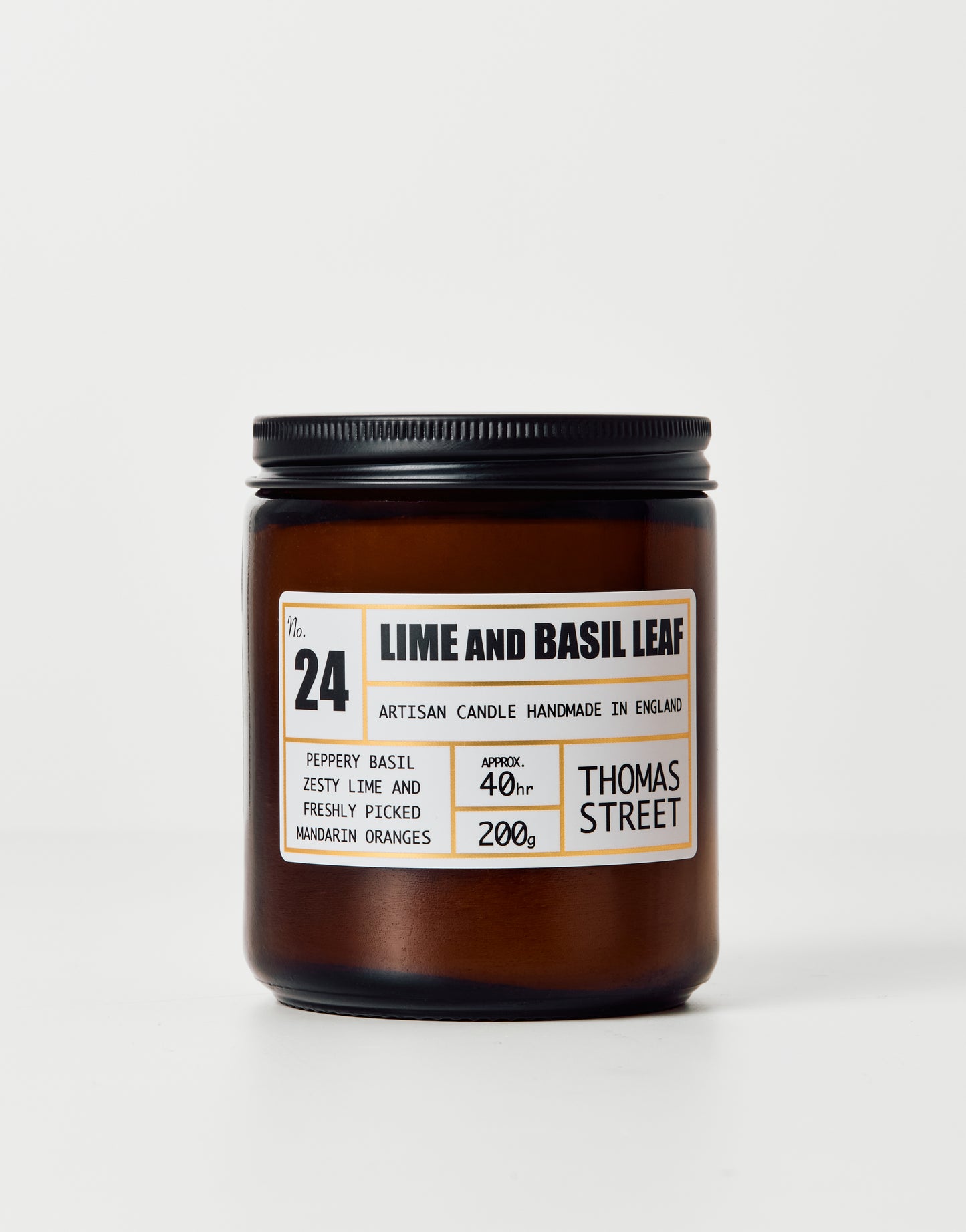 Lime & Basil Leaf Candle (No.24)