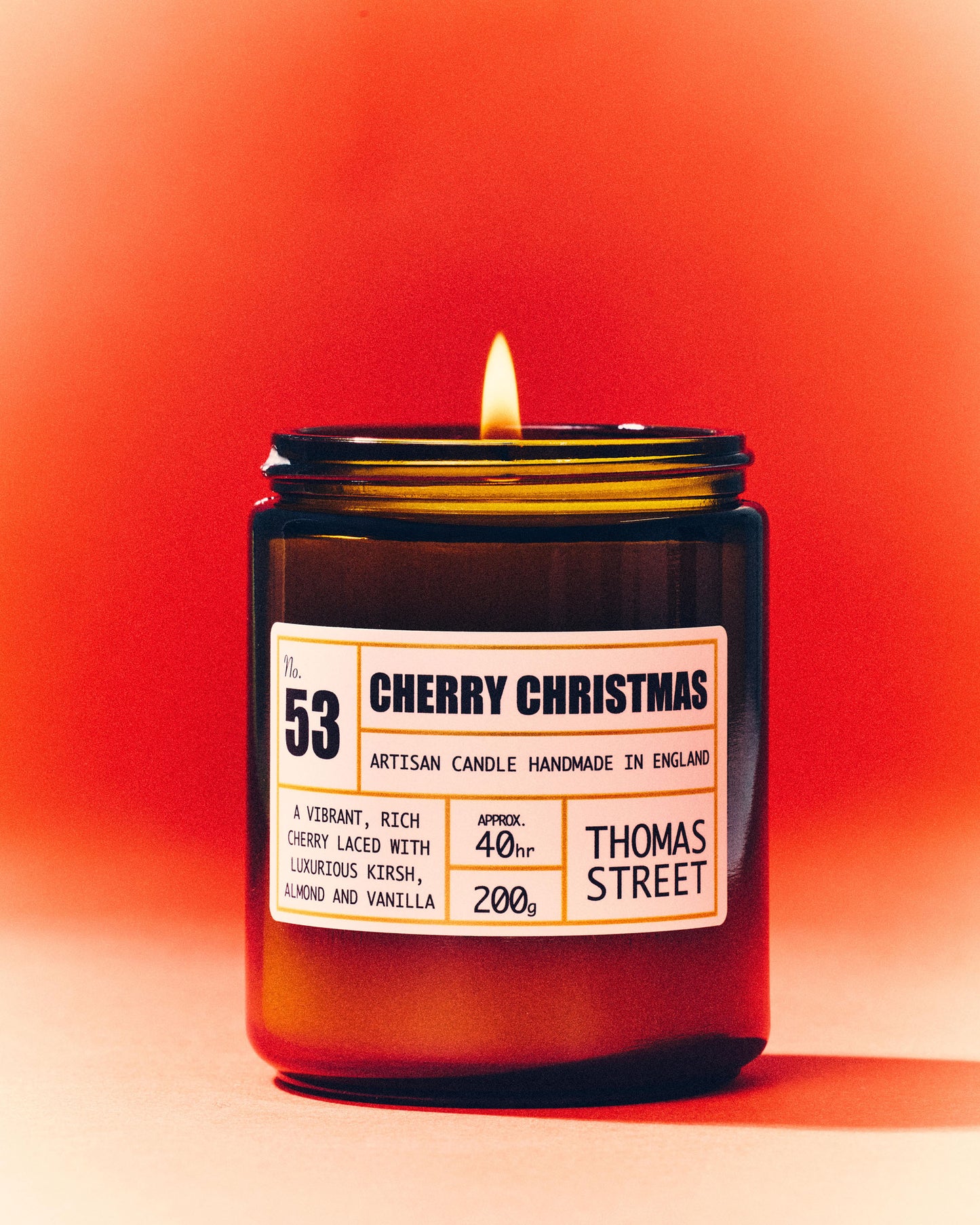 Cherry Christmas Candle (No.53)